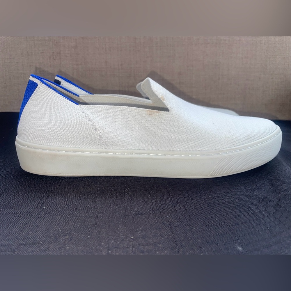 ROTHY'S The Slip-on Sneakers Women’s Size 9.5 White Soft Flexible Upper